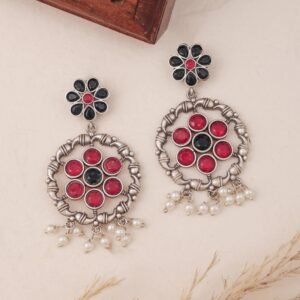 Silver Oxidised Earrings