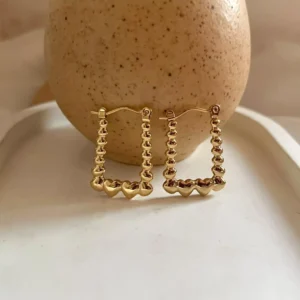 Yellow Drop Chandbali Earrings